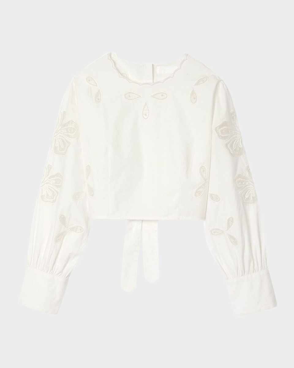 Donie Floral Embroidered Top